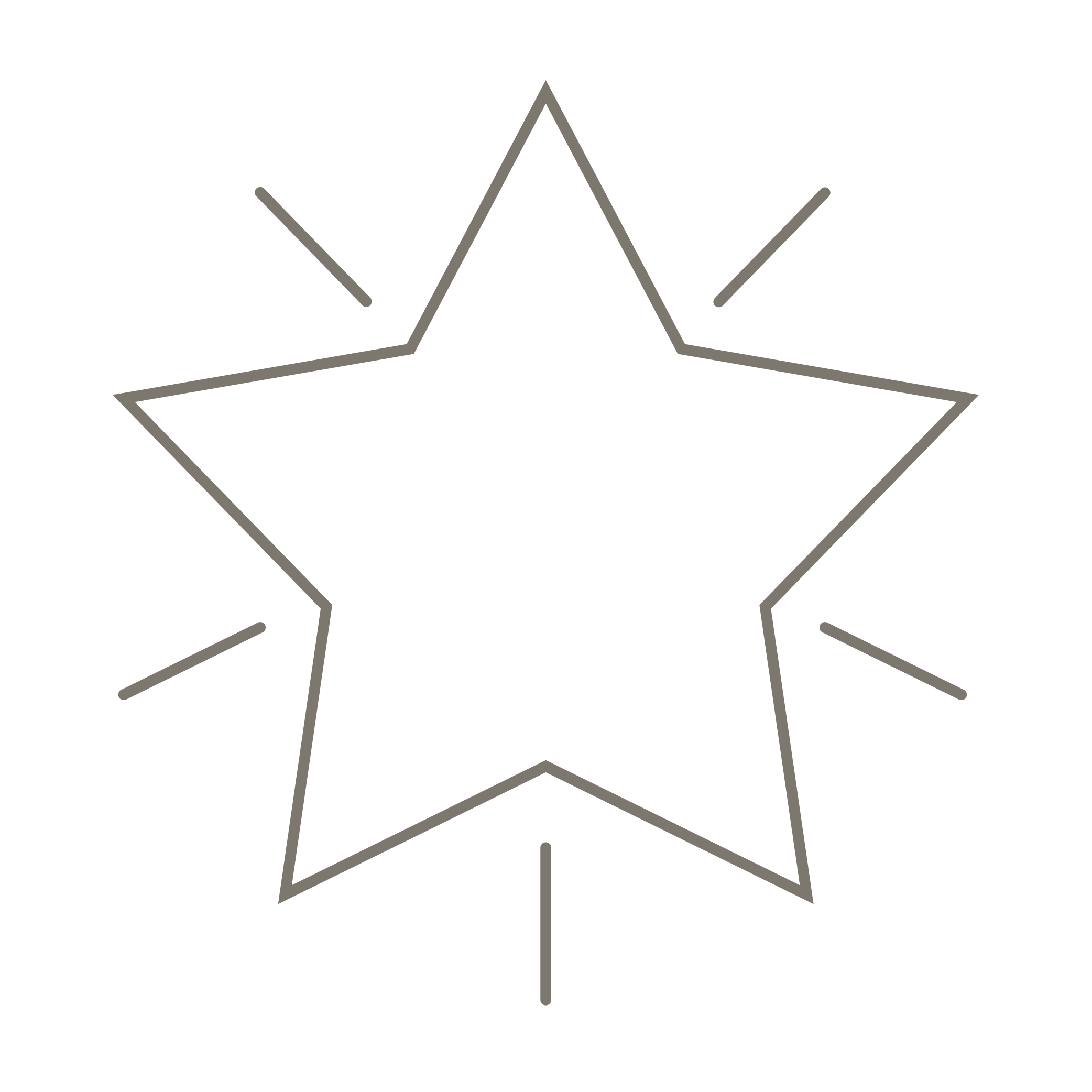 Icon leuchtender Stern 