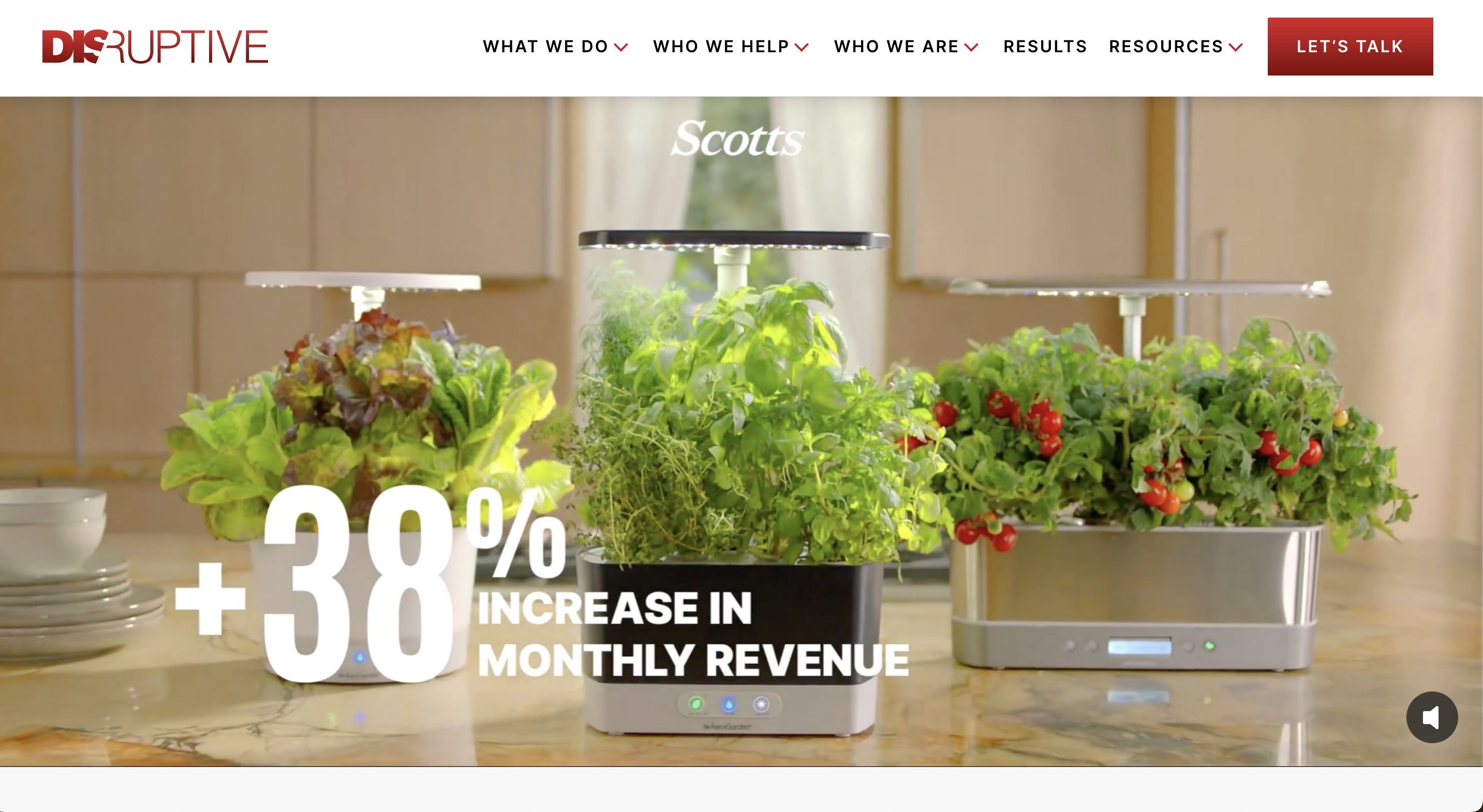 Disruptive advertising agency
