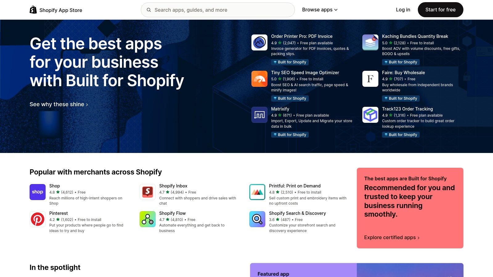 Shopify App Store – AI Marketing Apps