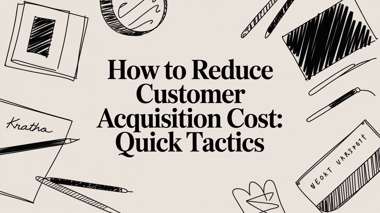 How to Reduce Customer Acquisition Cost: Quick Tactics