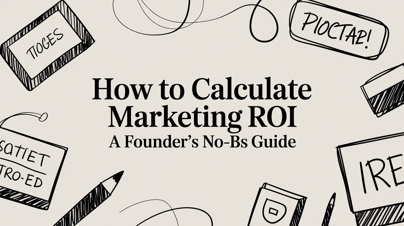 How to Calculate Marketing ROI: A Founder's No-BS Guide