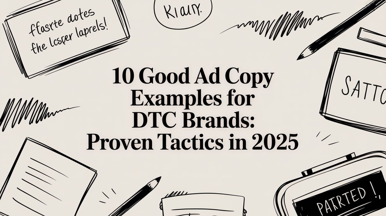 10 Good Ad Copy Examples for DTC Brands: Proven Tactics in 2025