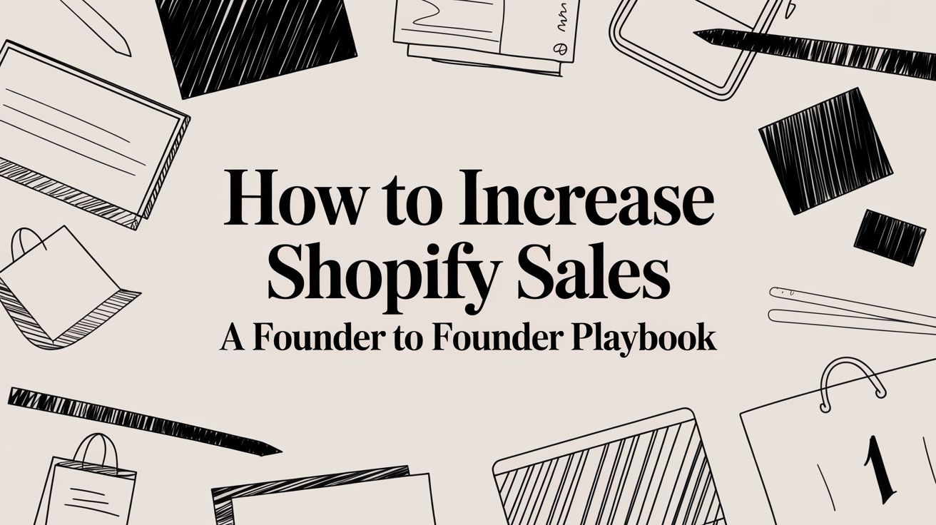 How to Increase Shopify Sales: A Founder-to-Founder Playbook