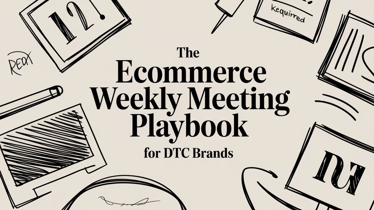 The Ecommerce Weekly Meeting Playbook for DTC Brands