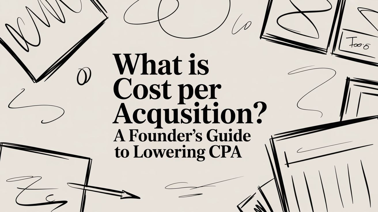What Is Cost Per Acquisition A Founder's Guide To Lowering CPA