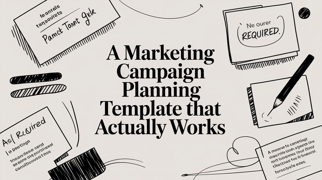 A Marketing Campaign Planning Template That Actually Works