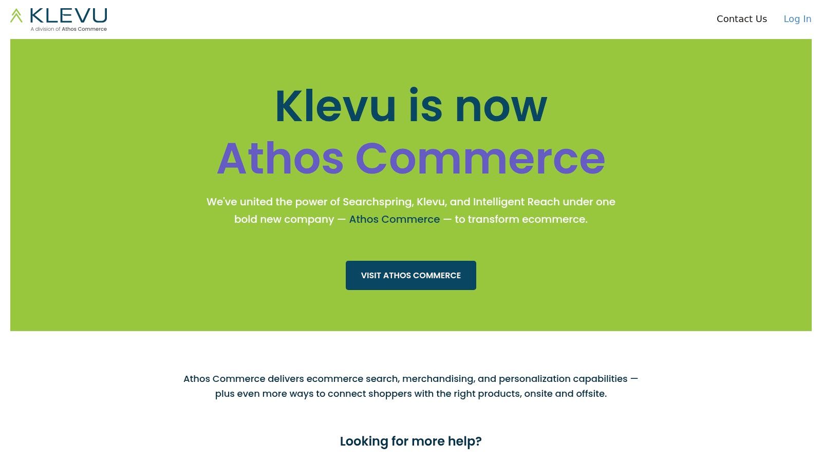 Klevu (now part of Athos Commerce)