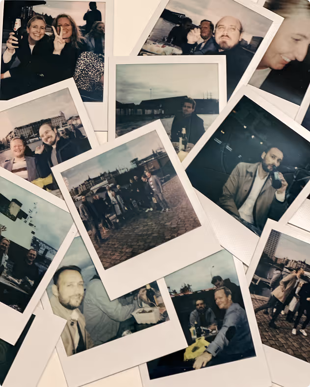 Billeder fra tidligere events der skaber fællesskab på kontoret