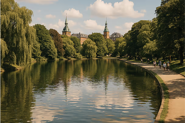 Har man brug for en gåtur, ligger H.C. Ørsted Parken lige over for kontoret