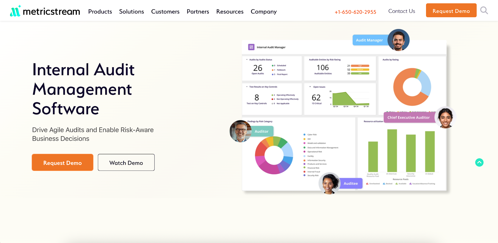 MetricStream internal audit management software