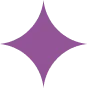 Symmetrical four-pointed star shape in purple.