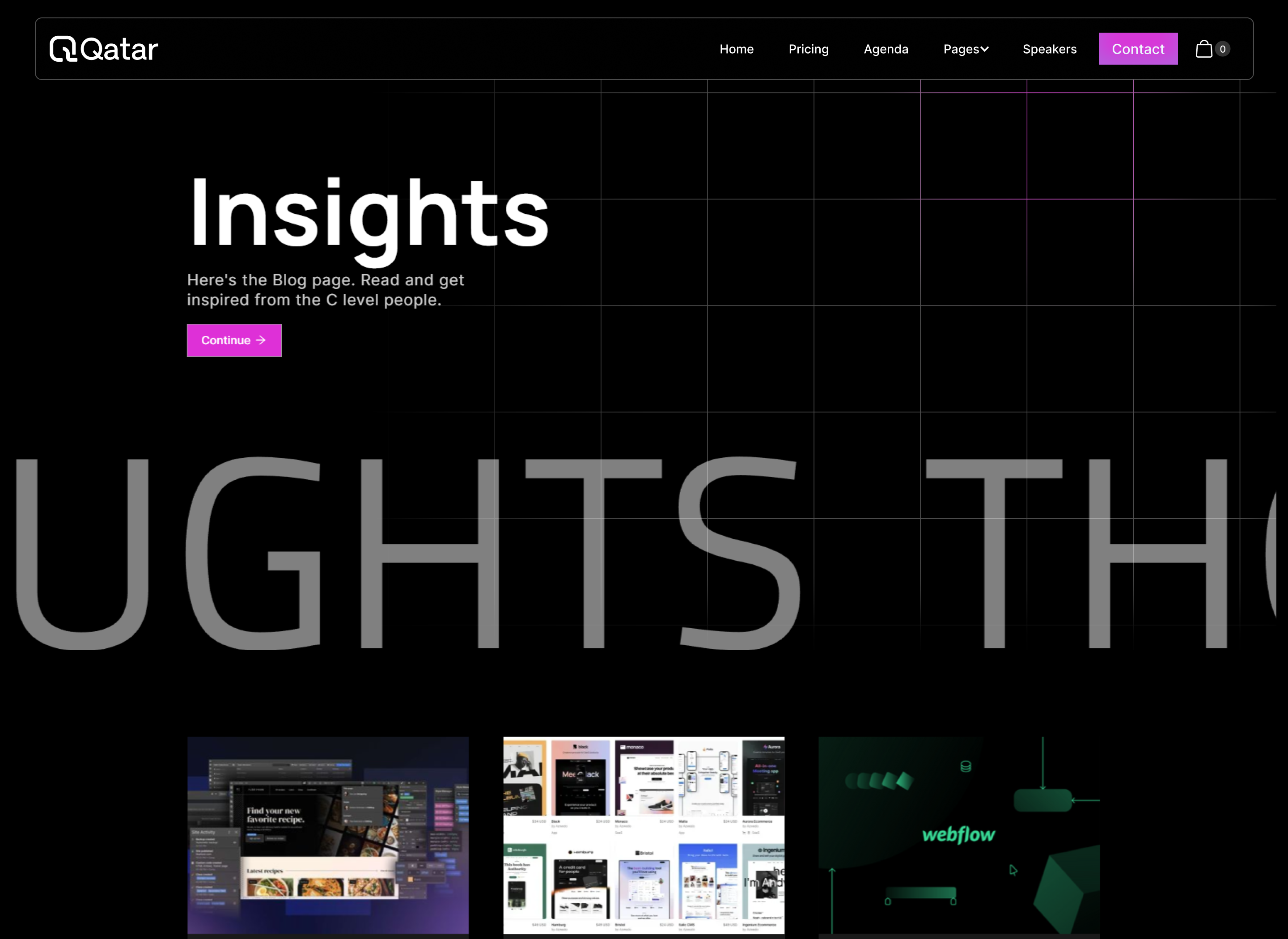 Qatar Event Webflow Template - Designed by Azwedo.com and Wedoflow.com