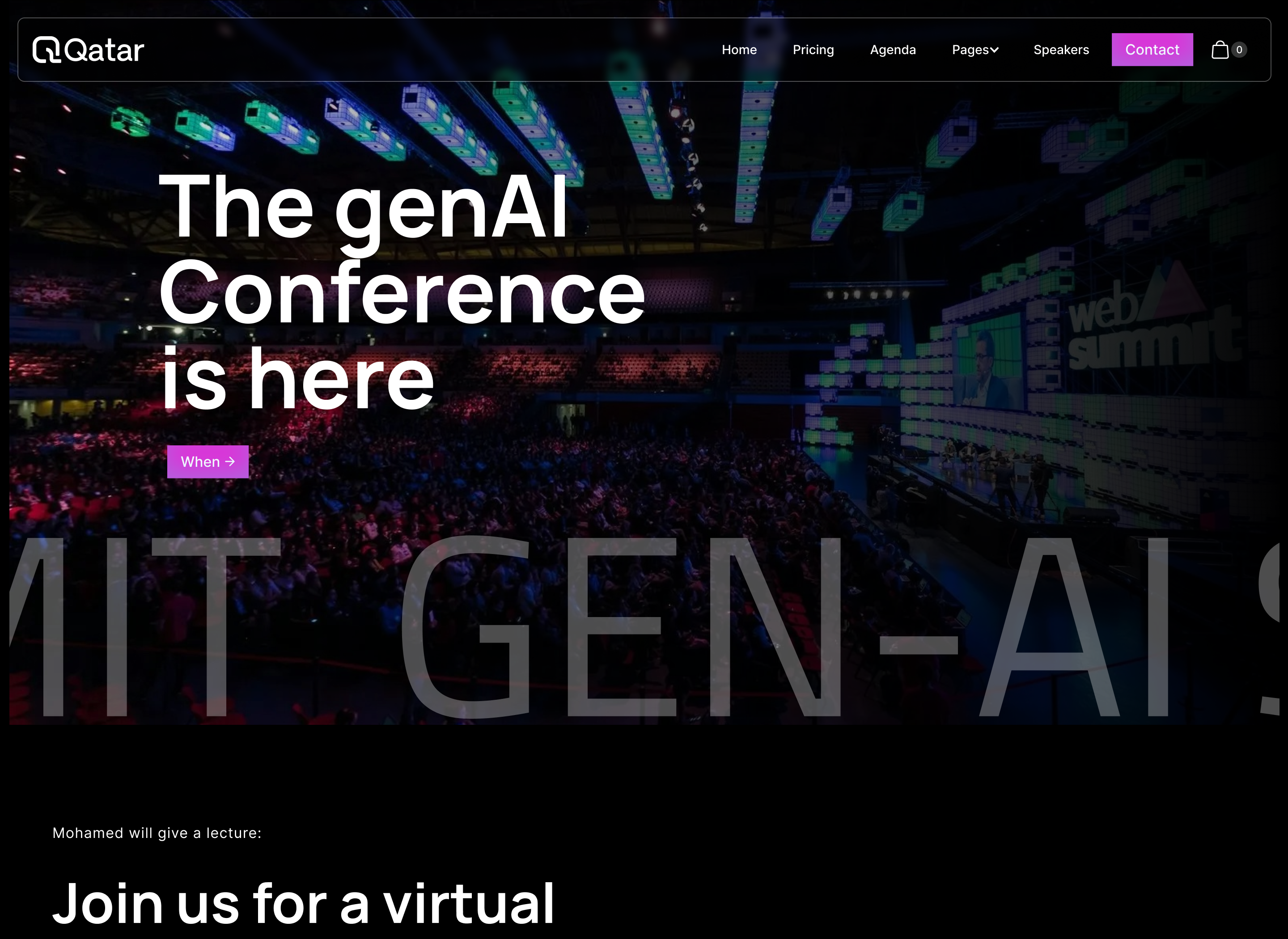 Qatar Event Webflow Template - Designed by Azwedo.com and Wedoflow.com