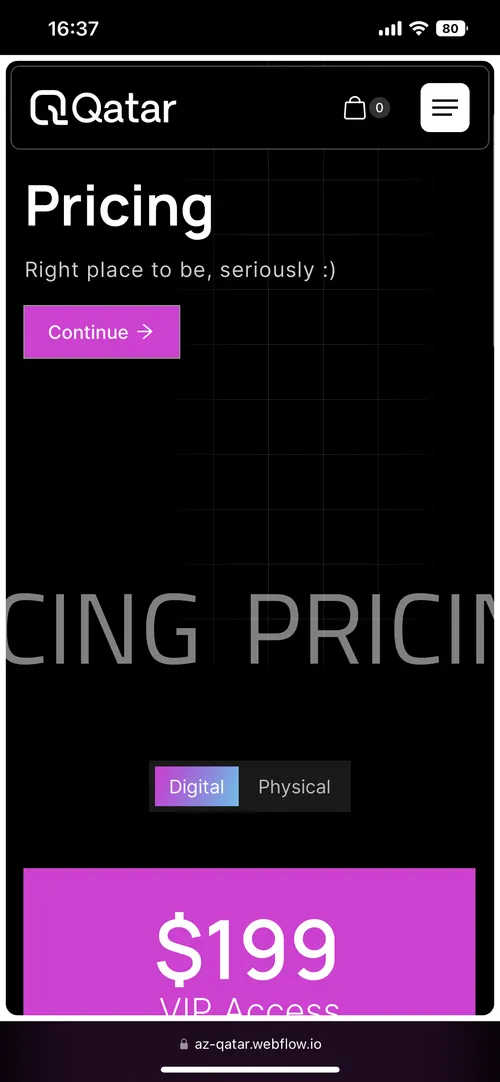Qatar Event Webflow Template - Designed by Azwedo.com and Wedoflow.com