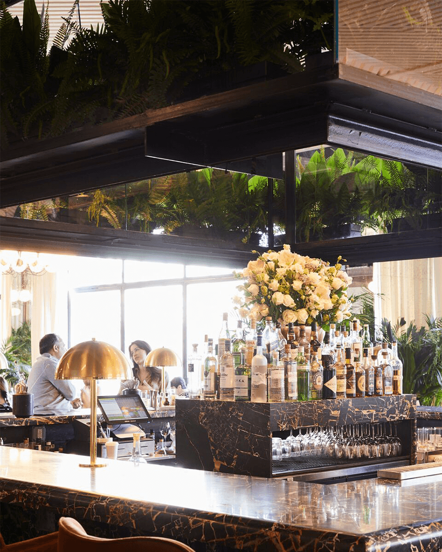 Commercial plant maintenance in a restaurant lounge at Spring Place