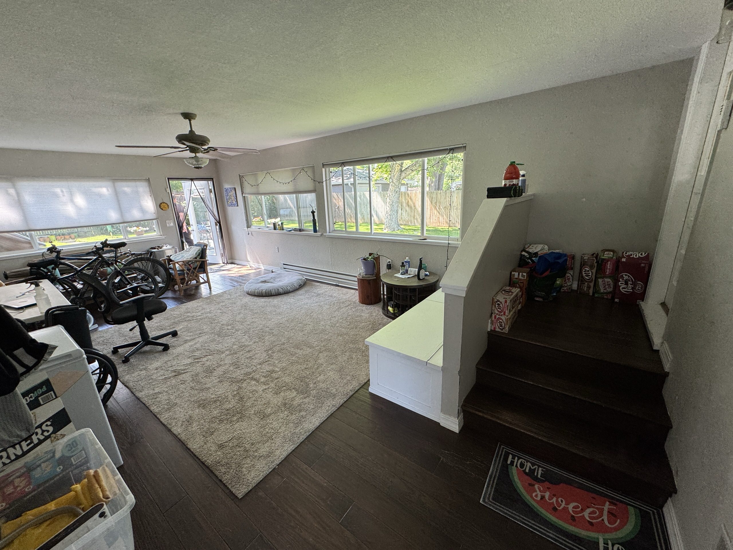 Original living room before mother-in-law suite conversion, Littleton.
