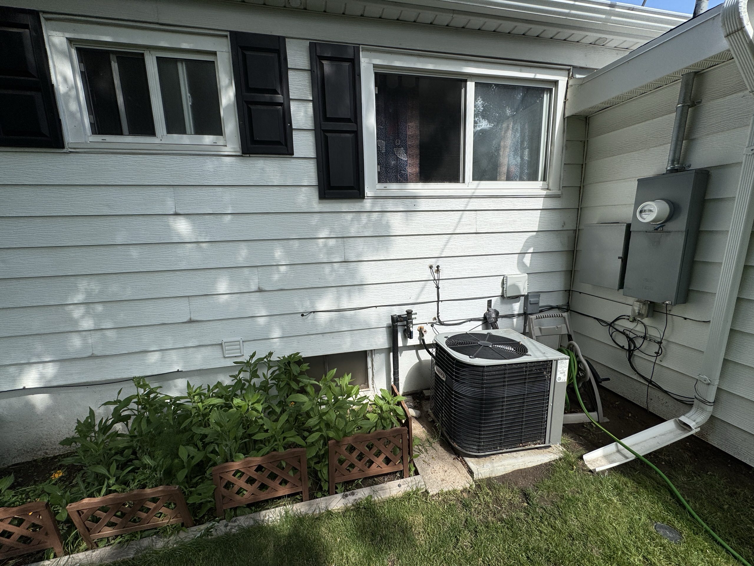 Original backyard space before mother-in-law suite addition, Littleton.