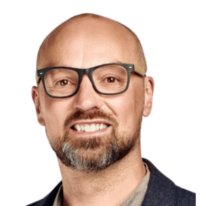 Billede af Michael Fabrin Clausen, der deltager i podcasten Drømmevillaen