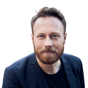 Billede af Thue Krog Andersen, der deltager i podcasten Drømmevillaen