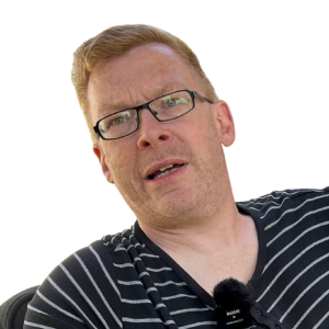 Billede af Peter Hvid, der deltager i podcasten Drømmevillaen