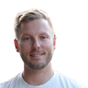 Billede af René Mallin, der deltager i podcasten Drømmevillaen