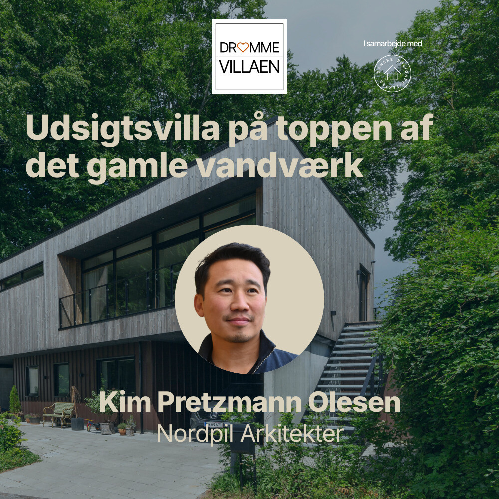 Udsigtsvilla på toppen af det gamle vandværk