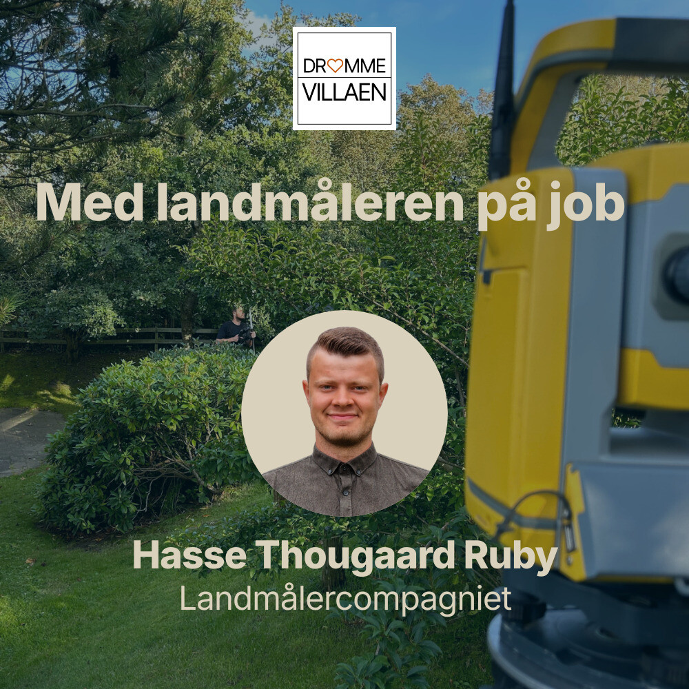 Med landmåleren på job