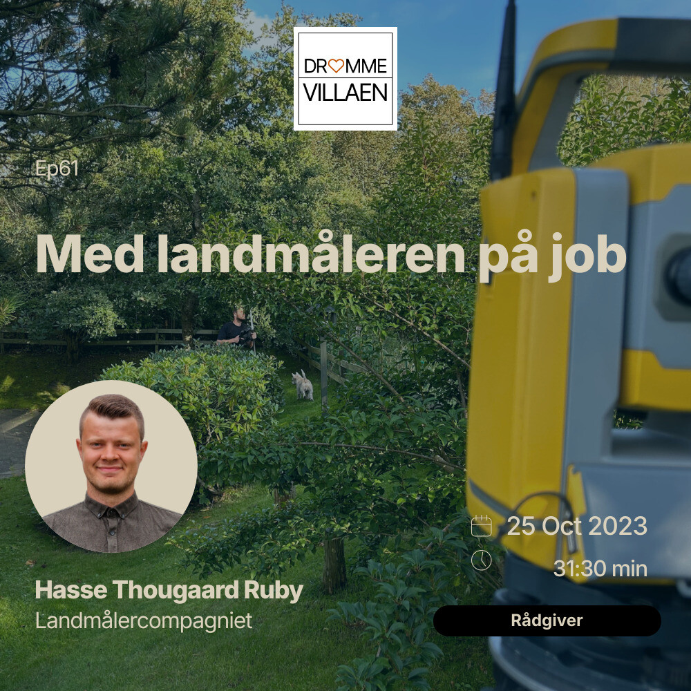 Med landmåleren på job