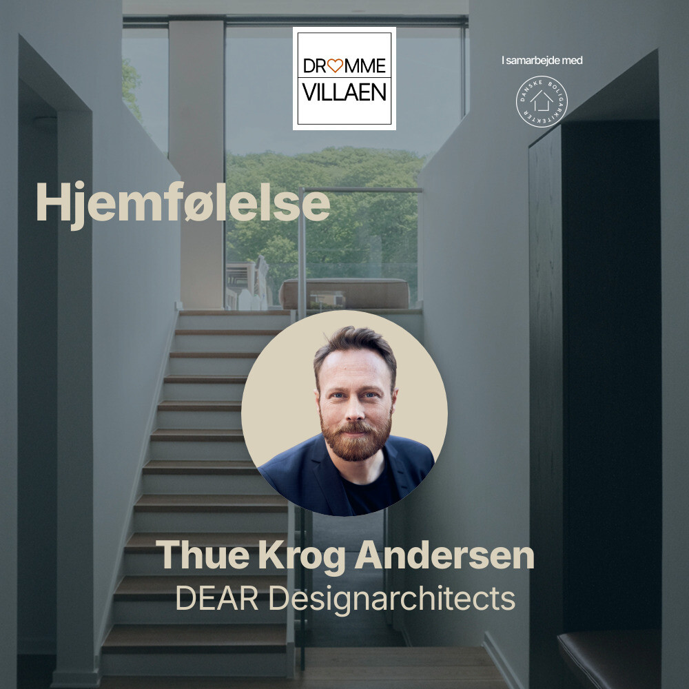 Podcastafsnit om arkitektur med Thue Krog Andersen om hjemfølelse og design, udgivet 5. juli 2023.