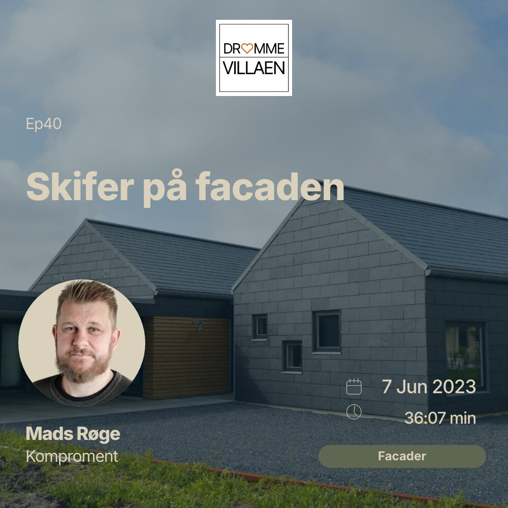 Skifer på facaden