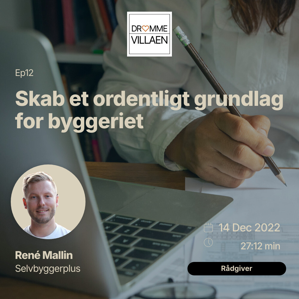 Skab et ordentligt grundlag for byggeriet