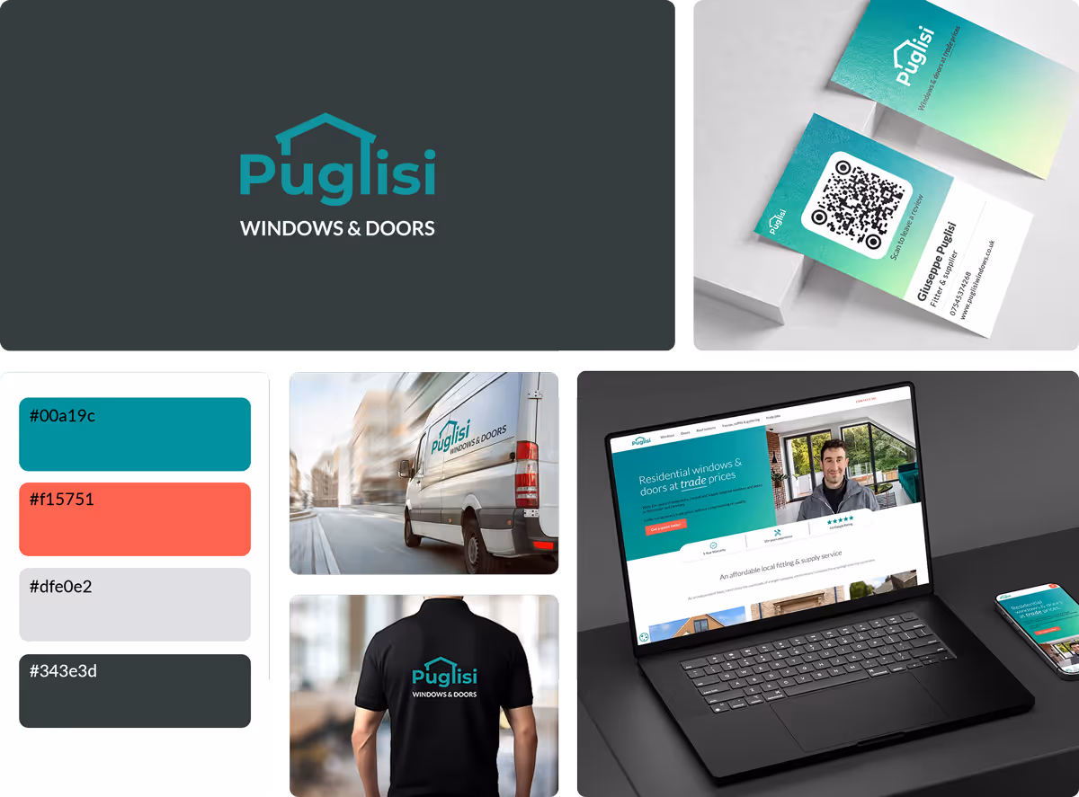 Puglisi Windows branding examples