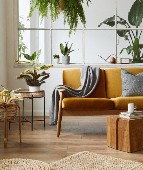 Designer reviewing a contemporary interior project