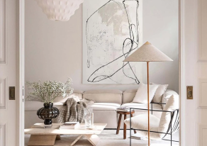 Stylish interior design of penthouse apartment