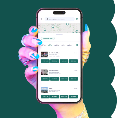 Phone container showing Upkeep app screens