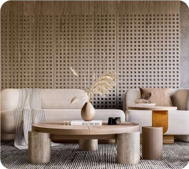 Stylish interior design of penthouse apartment