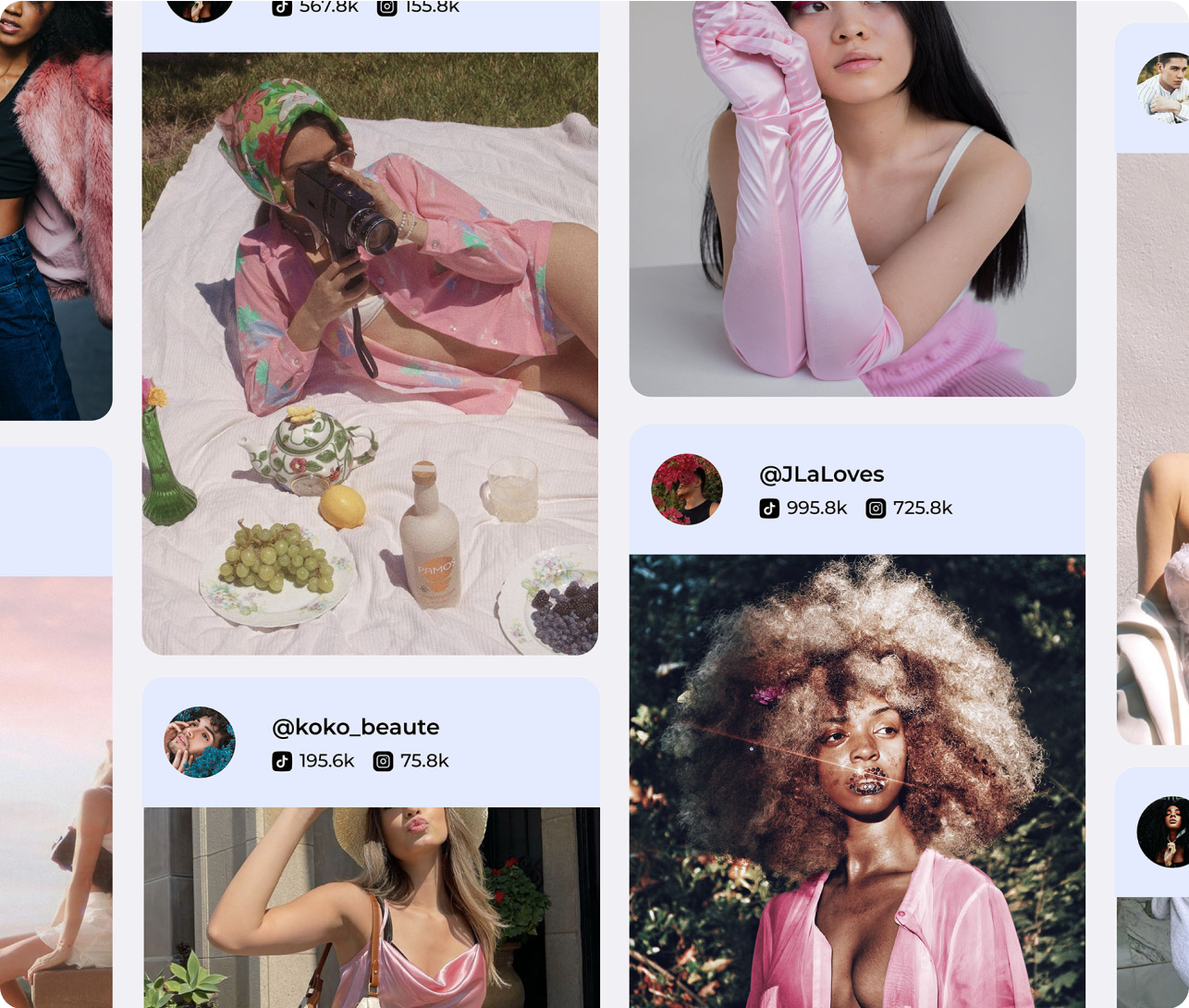 Stylised compositions of the Upkeep product 