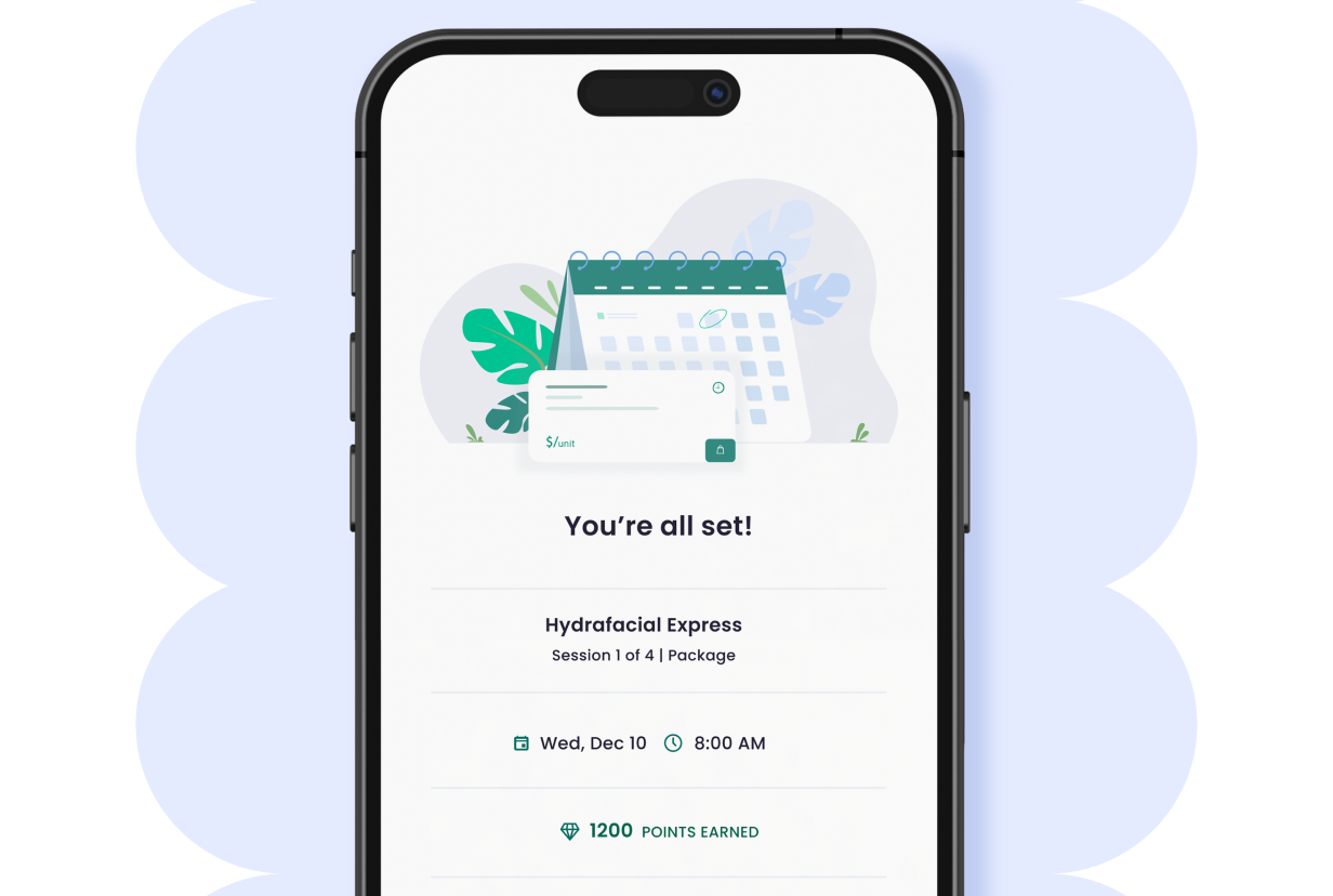 Phone container showing Upkeep app screens
