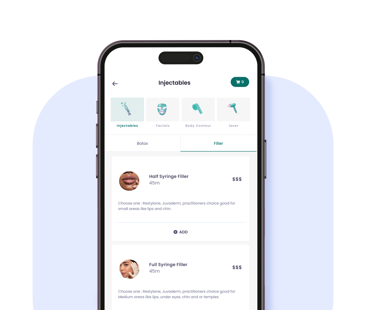 Phone container showing Upkeep app screens