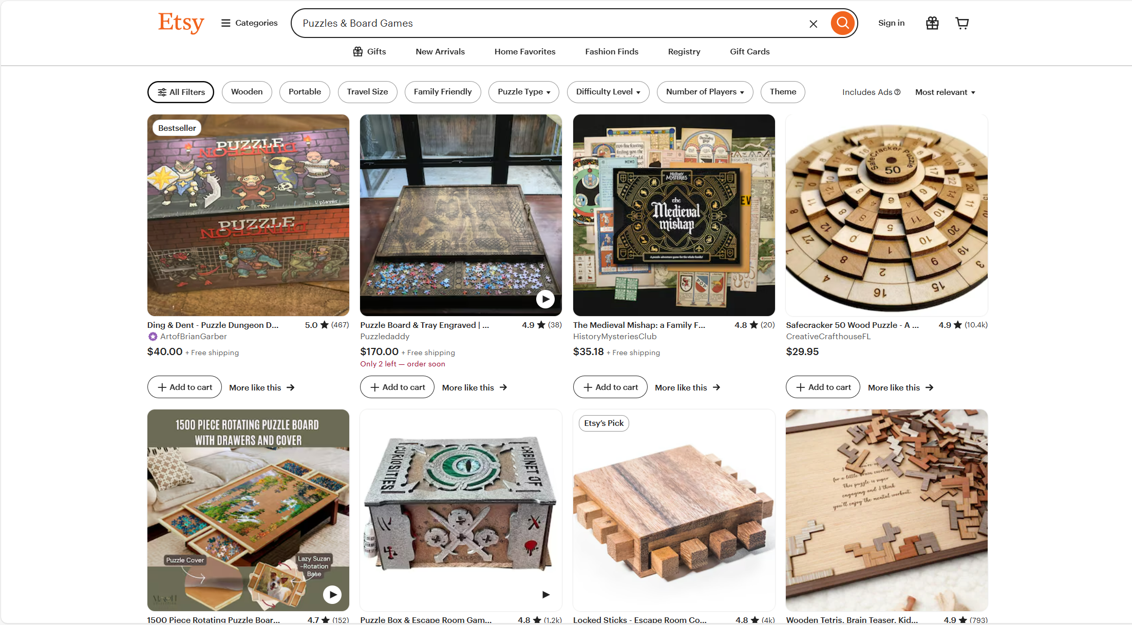 Puzzles & Board Games