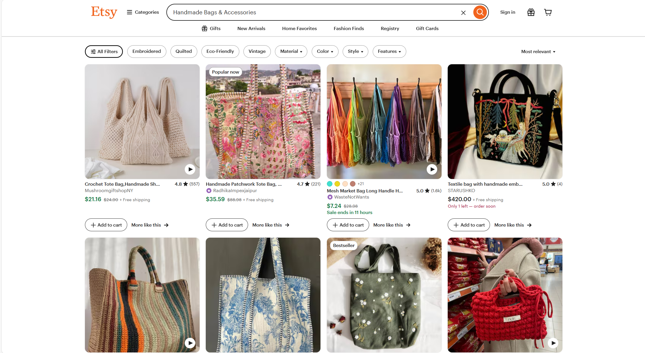 Handmade Bags & Accessories