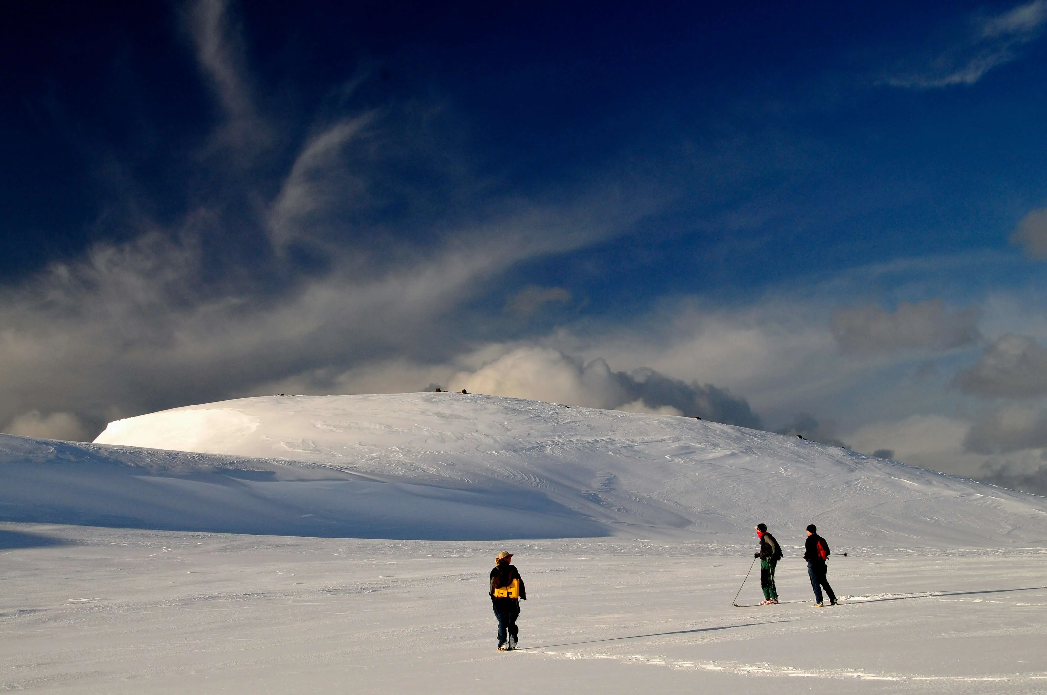 People on snowy landscape