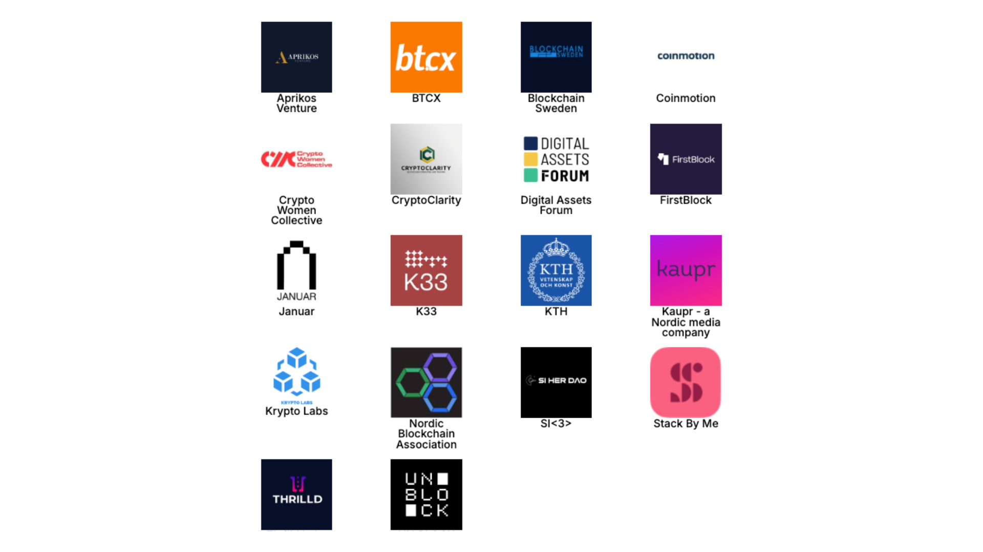 Støttespillerne bak «Diversity in Crypto in the Nordics»