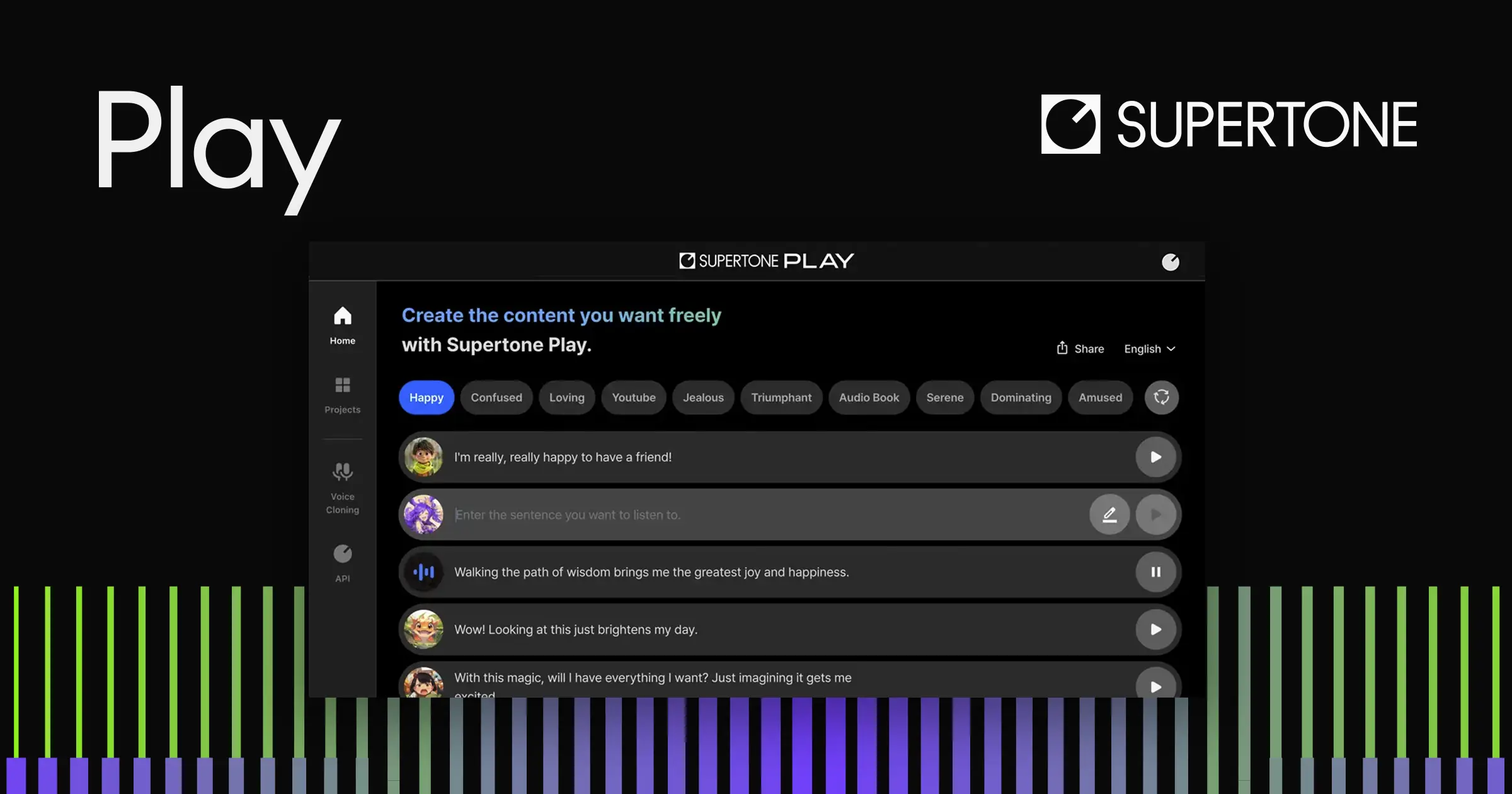 The AI voice generator for creators