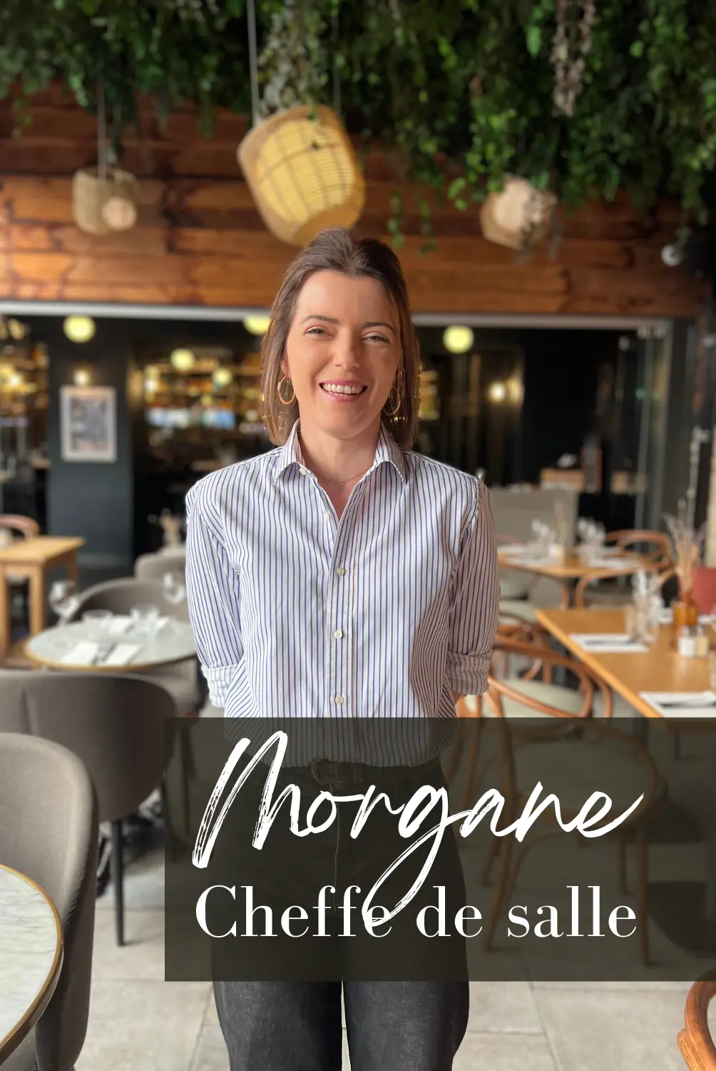 Portrait de Morgane, cheffe de salle au restaurant chez Ingall's à Annecy