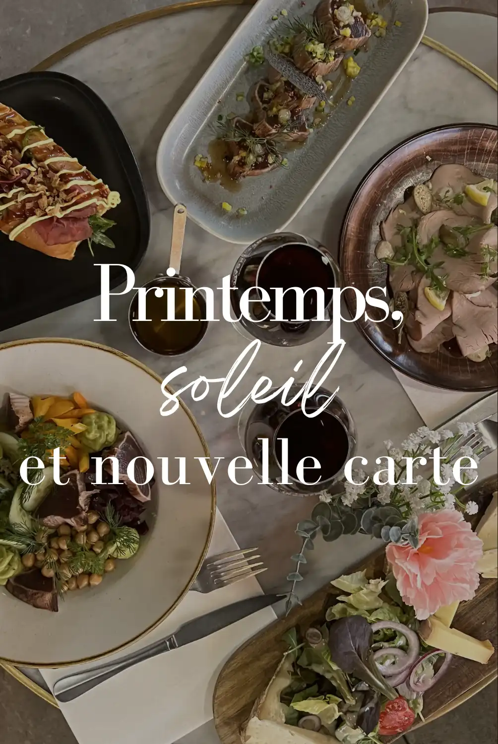 Menu printemps - été. Restaurant Chez Ingall's annecy