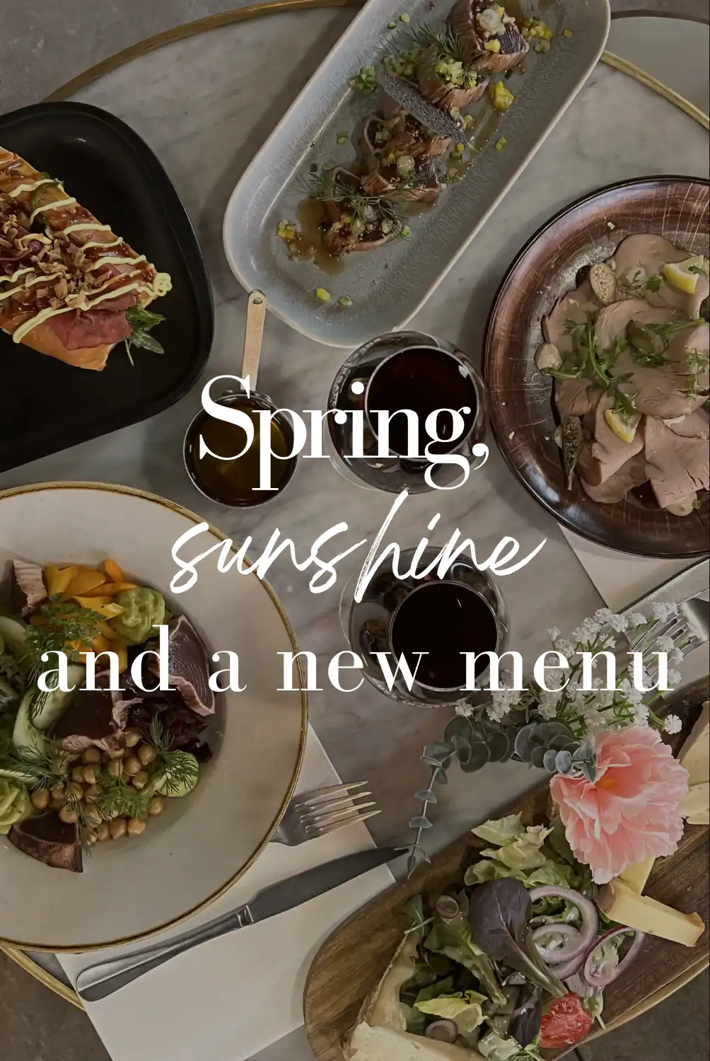 Spring - summer menu. Restaurant Chez Ingall's Annecy