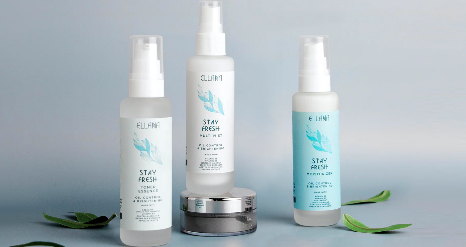 A promotional image of Ellana Cosmetics products.