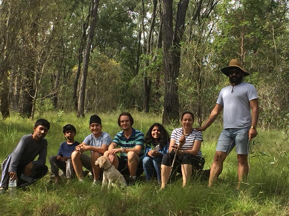 people enjoying in woods