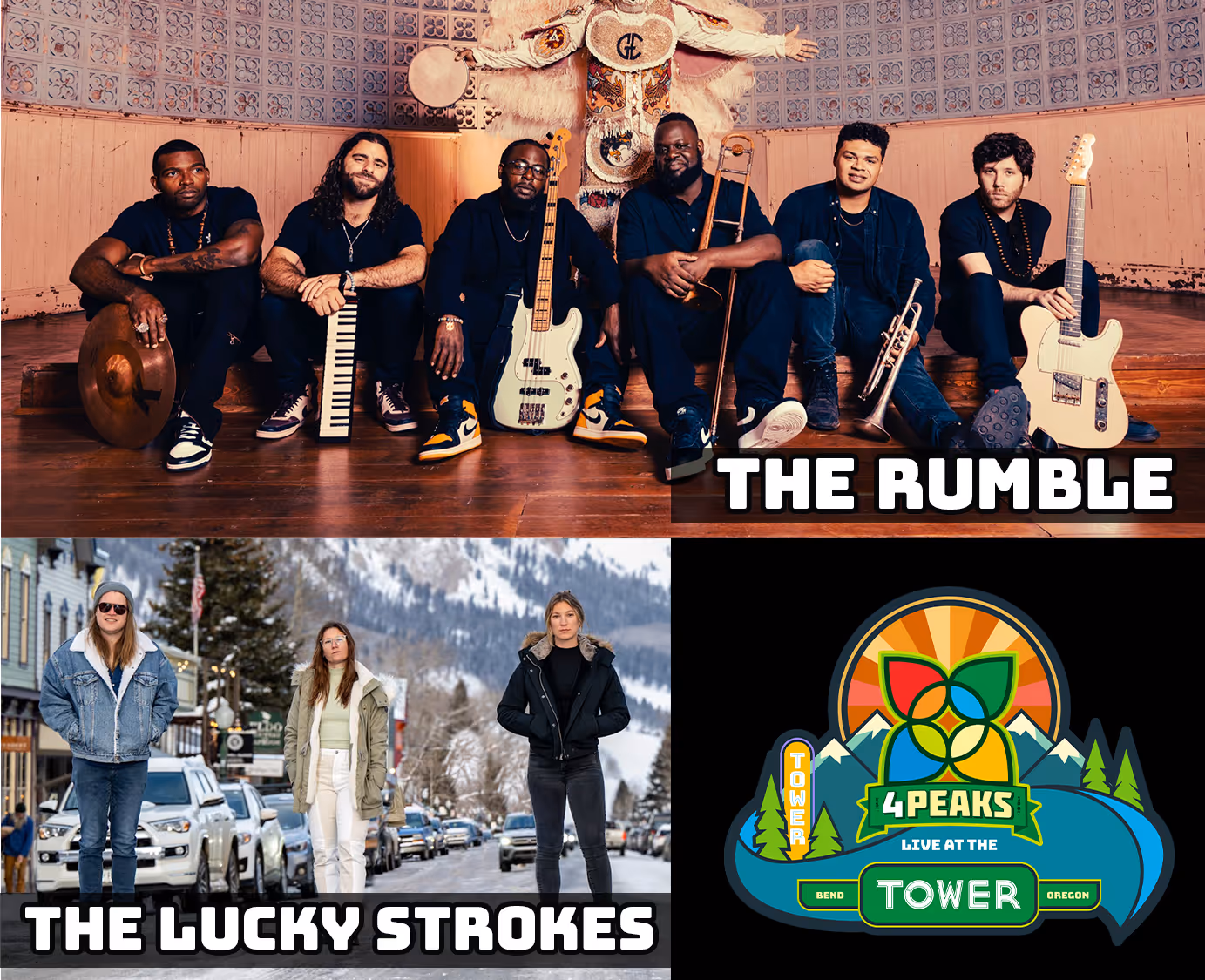 THE RUMBLE w/ THE LUCKY STROKES - 4 Peaks presents Night  1